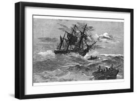 The 'Endeavour' on the Reef, Australia, 1770-null-Framed Giclee Print