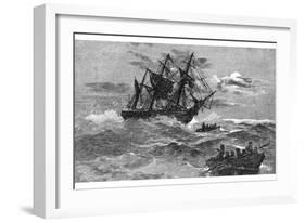 The 'Endeavour' on the Reef, Australia, 1770-null-Framed Giclee Print