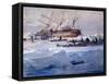 The Endurance Crushed in the Ice of the Weddell Sea, October 1915-George Marston-Framed Stretched Canvas