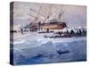 The Endurance Crushed in the Ice of the Weddell Sea, October 1915-George Marston-Stretched Canvas