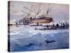 The Endurance Crushed in the Ice of the Weddell Sea, October 1915-George Marston-Stretched Canvas