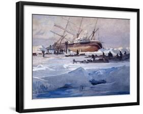 The Endurance Crushed in the Ice of the Weddell Sea, October 1915-George Marston-Framed Giclee Print