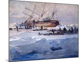 The Endurance Crushed in the Ice of the Weddell Sea, October 1915-George Marston-Mounted Giclee Print