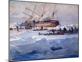 The Endurance Crushed in the Ice of the Weddell Sea, October 1915-George Marston-Mounted Giclee Print