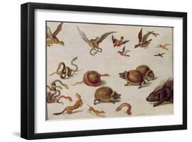 The Enemies of Snakes-Jan van Kessel-Framed Giclee Print