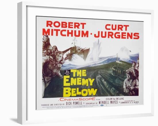 The Enemy Below, 1961-null-Framed Art Print