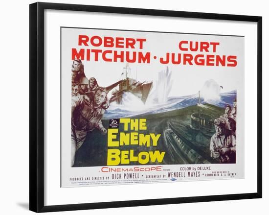 The Enemy Below, 1961-null-Framed Art Print