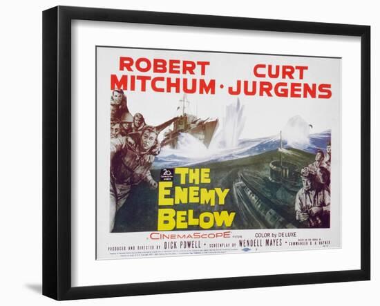 The Enemy Below, 1961-null-Framed Art Print