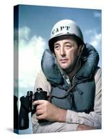 THE ENEMY BELOW by DickPowell with Robert Mitchum, 1957 (photo)-null-Stretched Canvas
