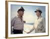 THE ENEMY BELOW by DickPowell with Robert Mitchum, Curd Jurgens, 1957 (photo)-null-Framed Photo