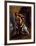 The Engagement of Abydos. Painting by Eugene Delacroix (1798-1863), 1849. H/Wood. Dim: 0,56 X 0,45-Ferdinand Victor Eugene Delacroix-Framed Giclee Print