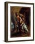 The Engagement of Abydos. Painting by Eugene Delacroix (1798-1863), 1849. H/Wood. Dim: 0,56 X 0,45-Ferdinand Victor Eugene Delacroix-Framed Giclee Print
