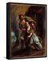 The Engagement of Abydos. Painting by Eugene Delacroix (1798-1863), 1849. H/Wood. Dim: 0,56 X 0,45-Ferdinand Victor Eugene Delacroix-Framed Stretched Canvas