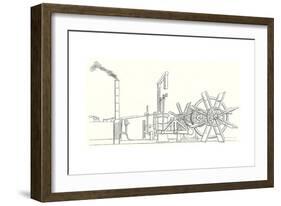 The Engine and Shaft of the Wheels of the 'Clermont' Steamboat Built by Fulton in 1807-Robert Fulton-Framed Giclee Print