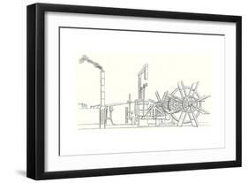 The Engine and Shaft of the Wheels of the 'Clermont' Steamboat Built by Fulton in 1807-Robert Fulton-Framed Giclee Print