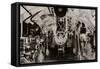 The Engine Room of a Holland Submarine, C1916-null-Framed Stretched Canvas