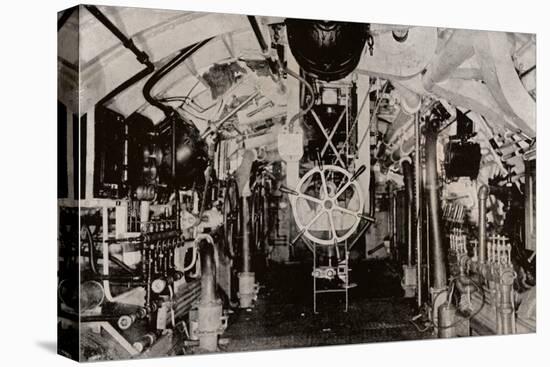 The Engine Room of a Holland Submarine, C1916-null-Stretched Canvas