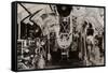 The Engine Room of a Holland Submarine, C1916-null-Framed Stretched Canvas