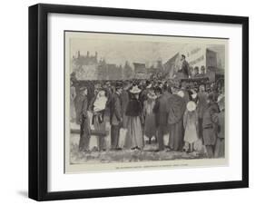 The Engineering Dispute, Demonstration on Eelbrook Common, Fulham-Henry Charles Seppings Wright-Framed Giclee Print