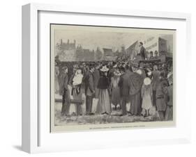 The Engineering Dispute, Demonstration on Eelbrook Common, Fulham-Henry Charles Seppings Wright-Framed Giclee Print