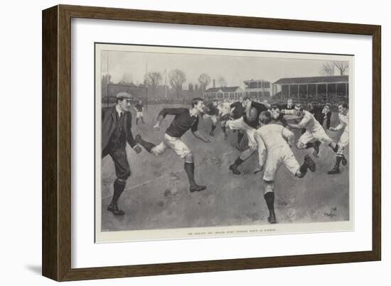 The England and Ireland Rugby Football Match at Richmond-null-Framed Giclee Print