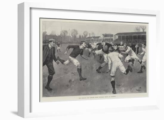 The England and Ireland Rugby Football Match at Richmond-null-Framed Giclee Print