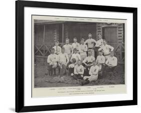 The England and Scotland Football Match at Edinburgh, the English Team-null-Framed Giclee Print