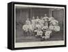 The England and Scotland Football Match at Edinburgh, the English Team-null-Framed Stretched Canvas