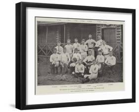 The England and Scotland Football Match at Edinburgh, the English Team-null-Framed Giclee Print