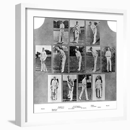 The England Cricket Team of 1912-null-Framed Giclee Print