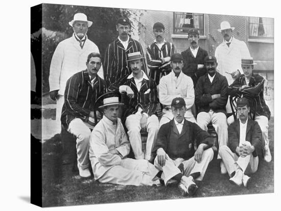 The England Test Cricket XI at Lord's, London, 1899-Hawkins & Co-Stretched Canvas