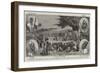 The English Administrator Settling a Dispute Between Two Native Chiefs on the Gambia River-Charles Edwin Fripp-Framed Giclee Print