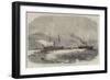 The English and Newfoundland Mail Vessels Making their Way Through the Ice in Halifax Harbour-null-Framed Giclee Print