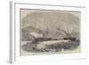 The English and Newfoundland Mail Vessels Making their Way Through the Ice in Halifax Harbour-null-Framed Giclee Print
