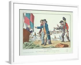 The English Boarding their Cities, November 1803-null-Framed Giclee Print