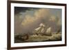 The English Brig, 'The Guide', Entering the River Elbe in Germany-Thomas A. Binks-Framed Giclee Print