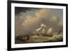 The English Brig, 'The Guide', Entering the River Elbe in Germany-Thomas A. Binks-Framed Giclee Print