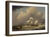 The English Brig, 'The Guide', Entering the River Elbe in Germany-Thomas A. Binks-Framed Giclee Print