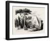 The English Cemetery and Pyramid of Caius Cestius. Rome Italy-null-Framed Giclee Print