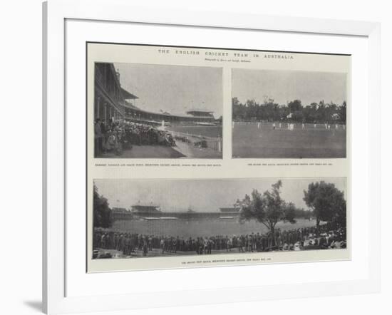 The English Cricket Team in Australia-null-Framed Giclee Print