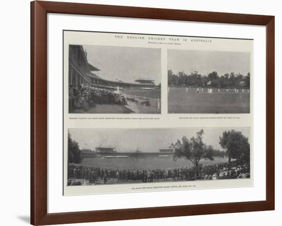 The English Cricket Team in Australia-null-Framed Giclee Print