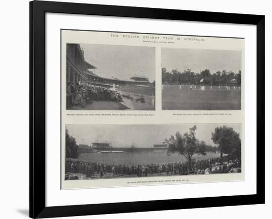 The English Cricket Team in Australia-null-Framed Giclee Print