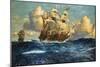 The English Fleet at Sea-Charles Dixon-Mounted Giclee Print