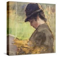 The English Girl, 1879-80-Giuseppe De Nittis-Stretched Canvas