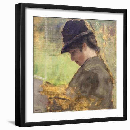 The English Girl, 1879-80-Giuseppe De Nittis-Framed Giclee Print