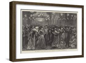 The English in Cairo, Visiting the Howling Dervishes in the Mosque of Mohammed Ali-William Heysham Overend-Framed Giclee Print