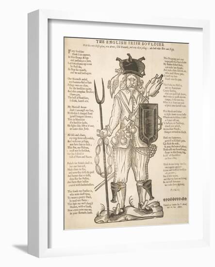 The English Irish Soldier-null-Framed Giclee Print