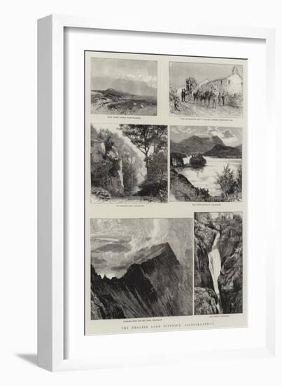 The English Lake District, Illustrated, I-null-Framed Giclee Print