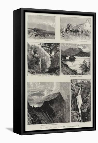 The English Lake District, Illustrated, I-null-Framed Stretched Canvas