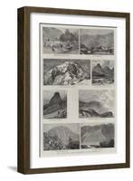 The English Lake District, Illustrated, II-null-Framed Giclee Print